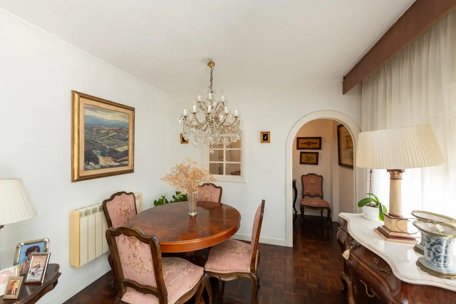 Comedor de Piso en venta en Alicante / Alacant con Jardín privado, Terraza y Piscina comunitaria