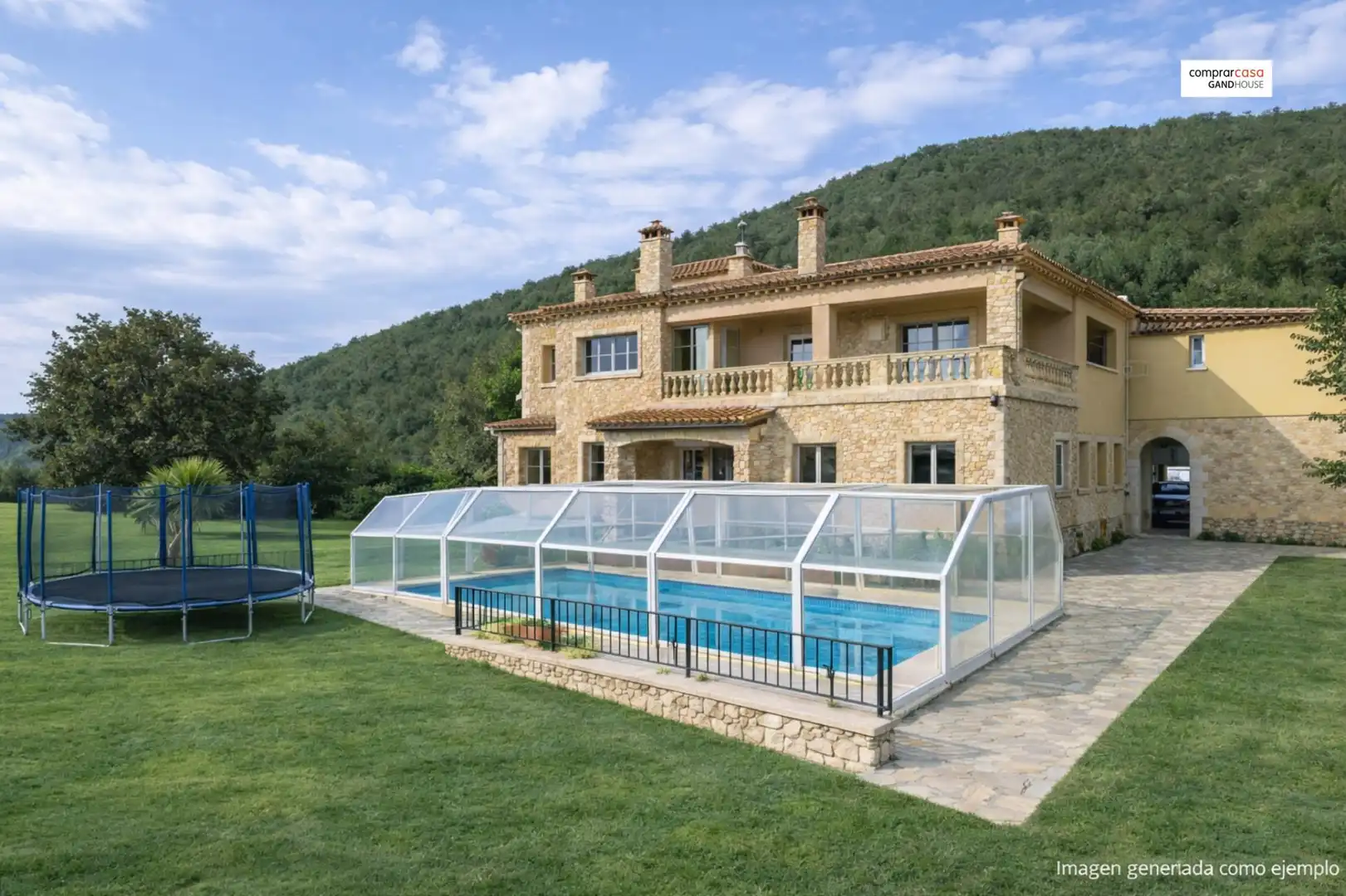 Piscina de Finca rústica en venta en Caldes de Malavella con Aire acondicionado, Calefacción y Jardín privado