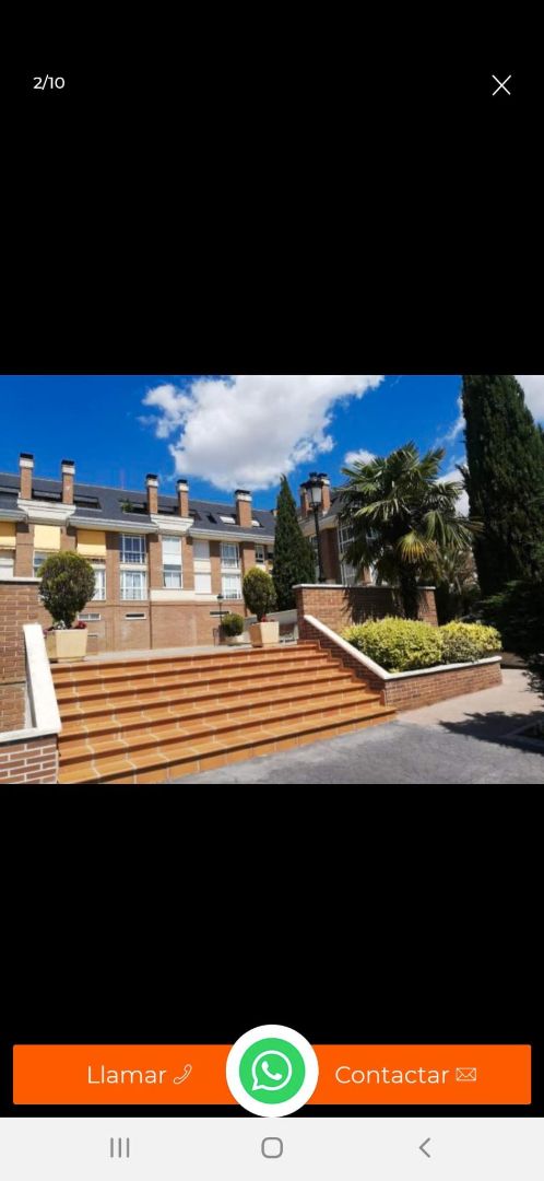 Außenansicht von Wohnung zur Miete in Las Rozas de Madrid mit Klimaanlage, Heizung und Privatgarten