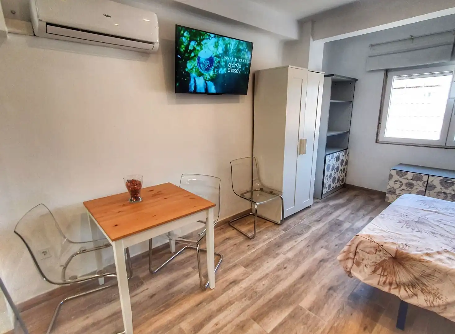 Wohnzimmer von Wohnung zur Miete in Málaga mit Klimaanlage und Möbliert