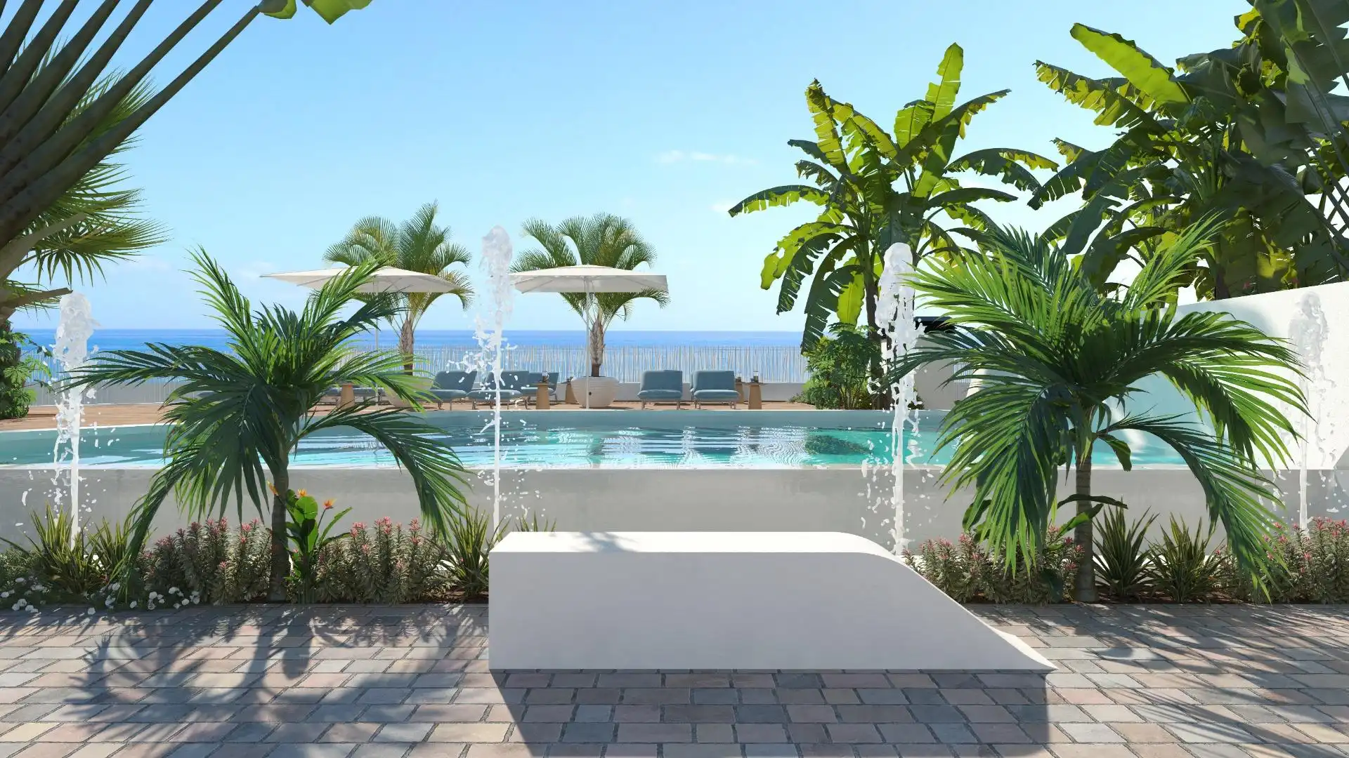 Piscina de Apartament en venda en La Manga del Mar Menor
