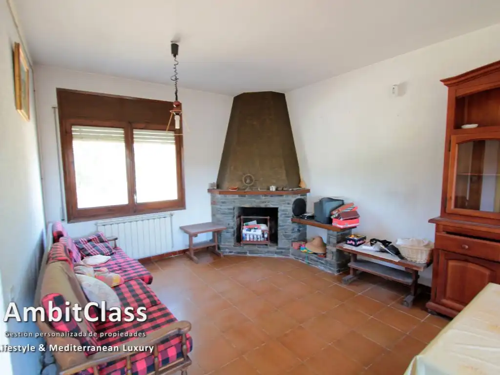 Sala d'estar de Finca rústica en venda en Sant Pere de Vilamajor amb Calefacció i Internet