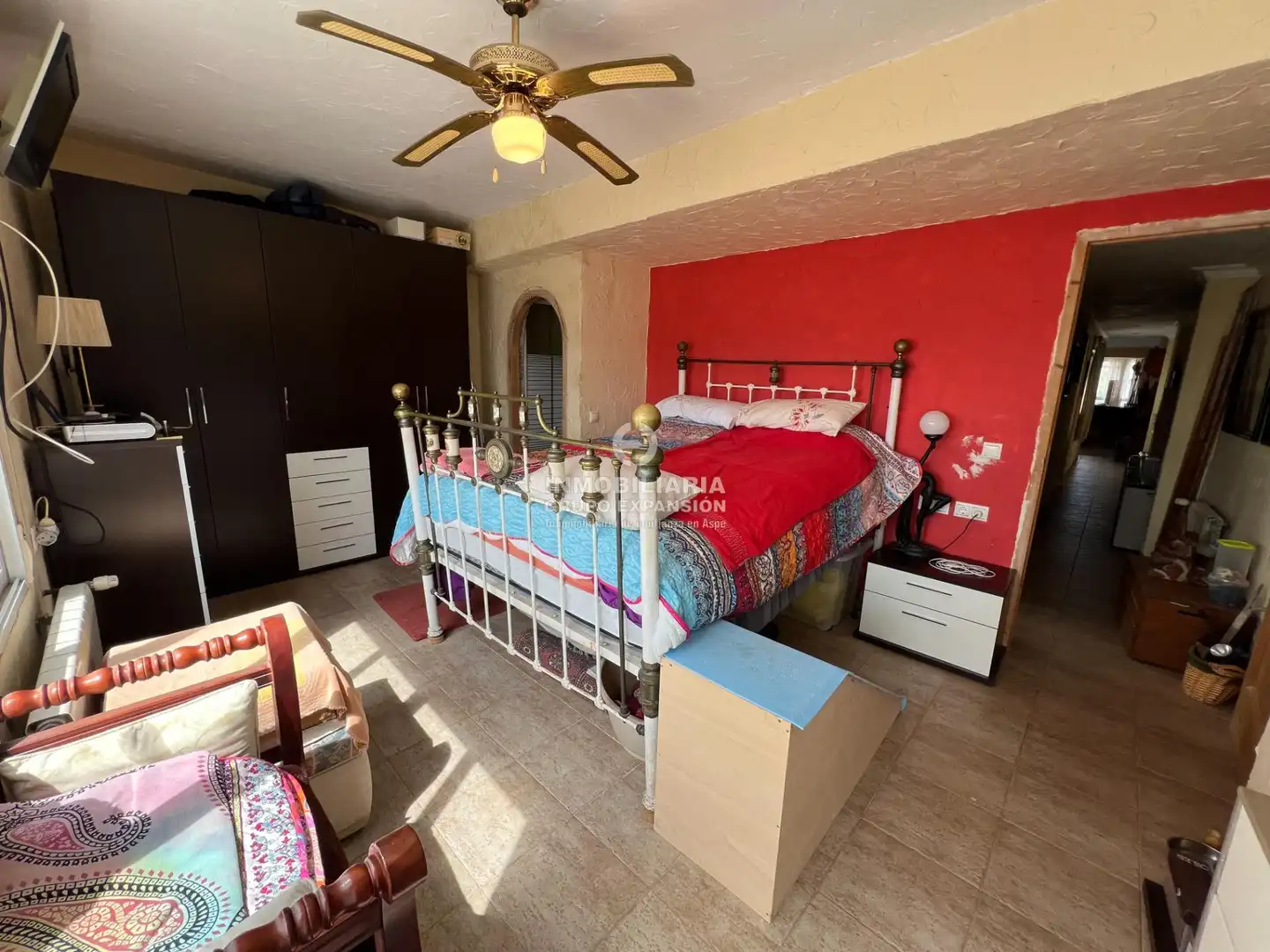 Bedroom of Flat for sale in Aspe  with Air Conditioner, Heating and Terrace