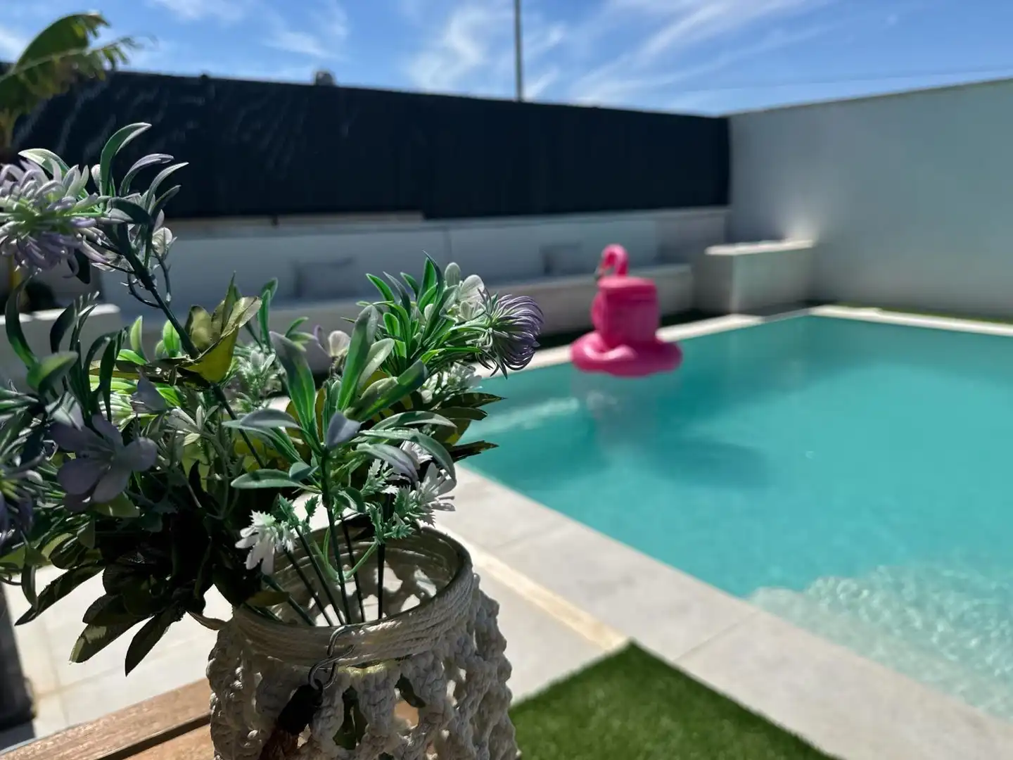 Piscina de Casa adosada en venda en Molina de Segura amb Aire condicionat, Jardí privat i Terrassa