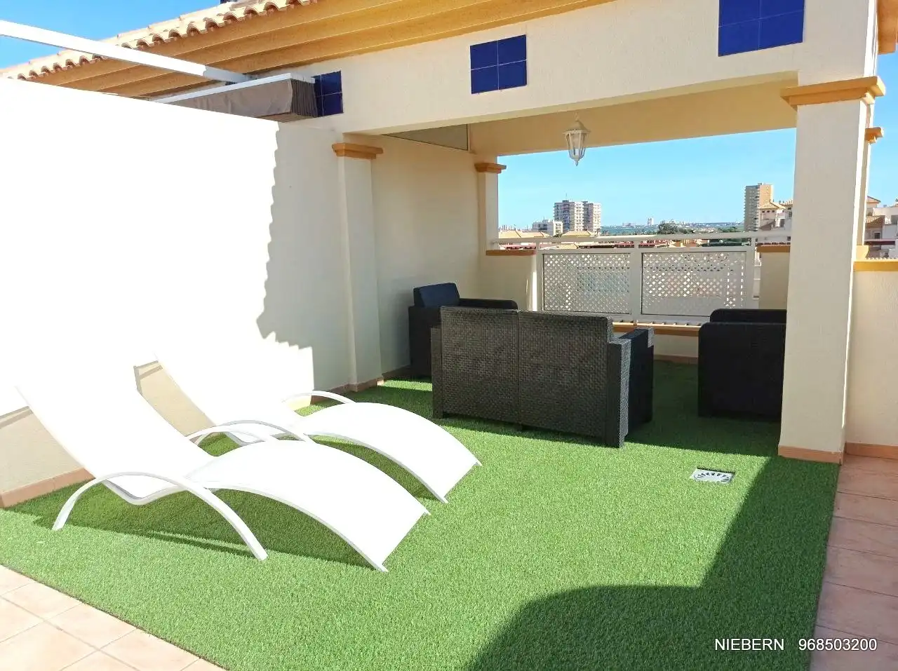 Terrasse von Wohnung zur Miete in Cartagena mit Terrasse, Möbliert und Waschmaschine