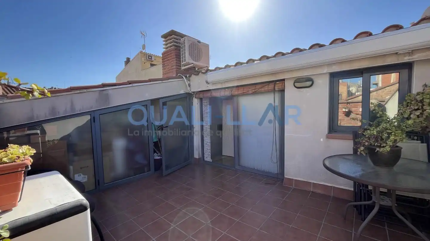 Terrace of Duplexes for sale in Sant Feliu de Llobregat  with Air Conditioner, Heating and Parquet flooring