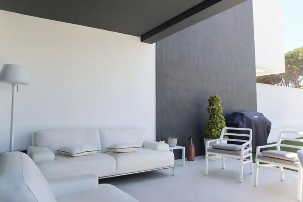 Terrassa de Casa adosada de lloguer en Estepona amb Aire condicionat, Jardí privat i Terrassa