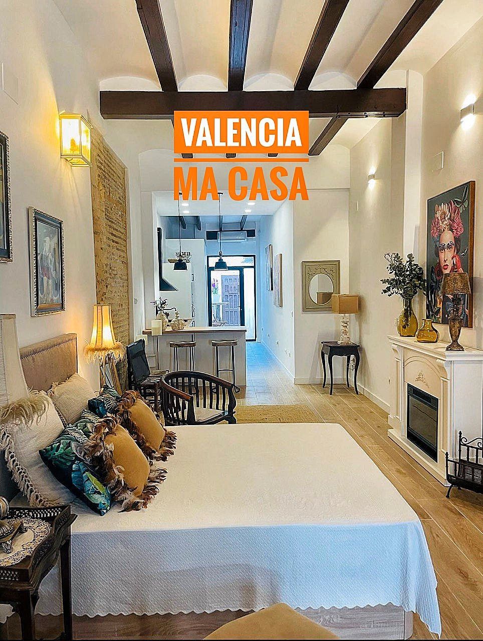 Bedroom of Flat to rent in  Valencia Capital  with Air Conditioner, Heating and Terrace
