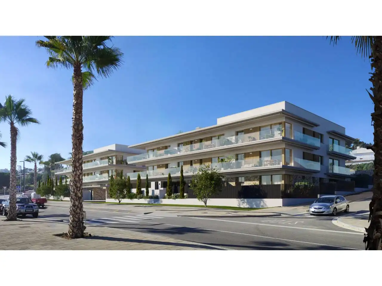 Exterior view of Flat for sale in Sitges  with Air Conditioner, Heating and Private garden