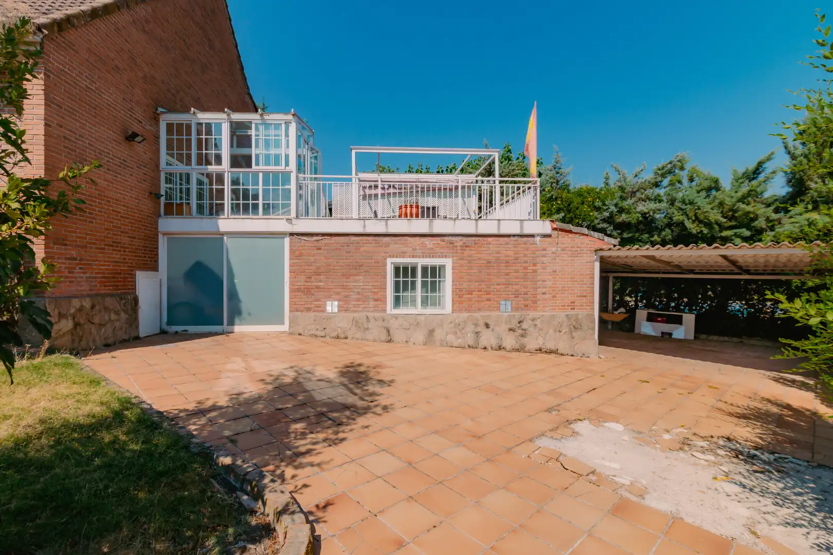 Terrassa de Casa o xalet en venda en Las Rozas de Madrid amb Calefacció, Jardí privat i Parquet
