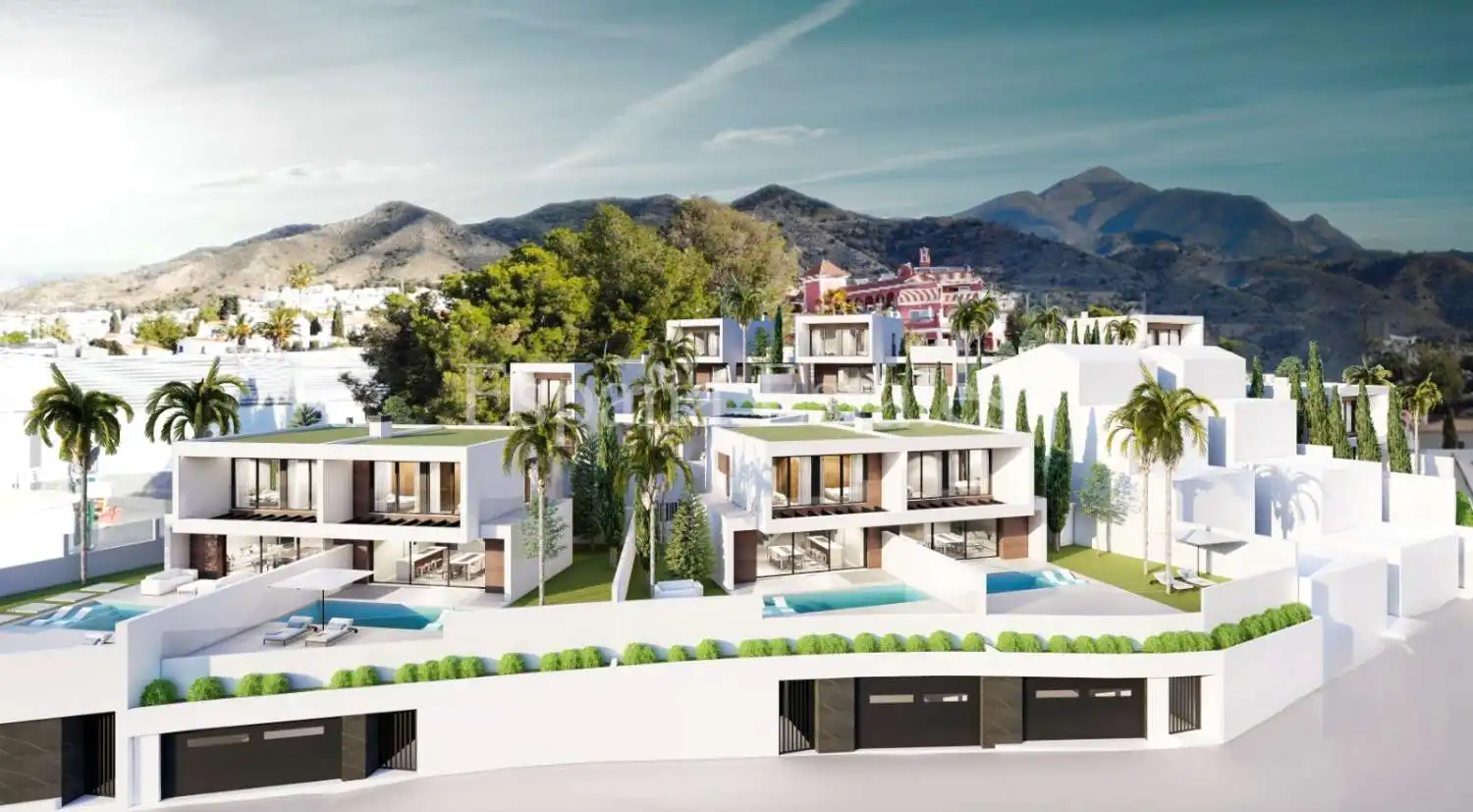Vista exterior de Casa o chalet en venta en Nerja con Aire acondicionado, Piscina y Amueblado