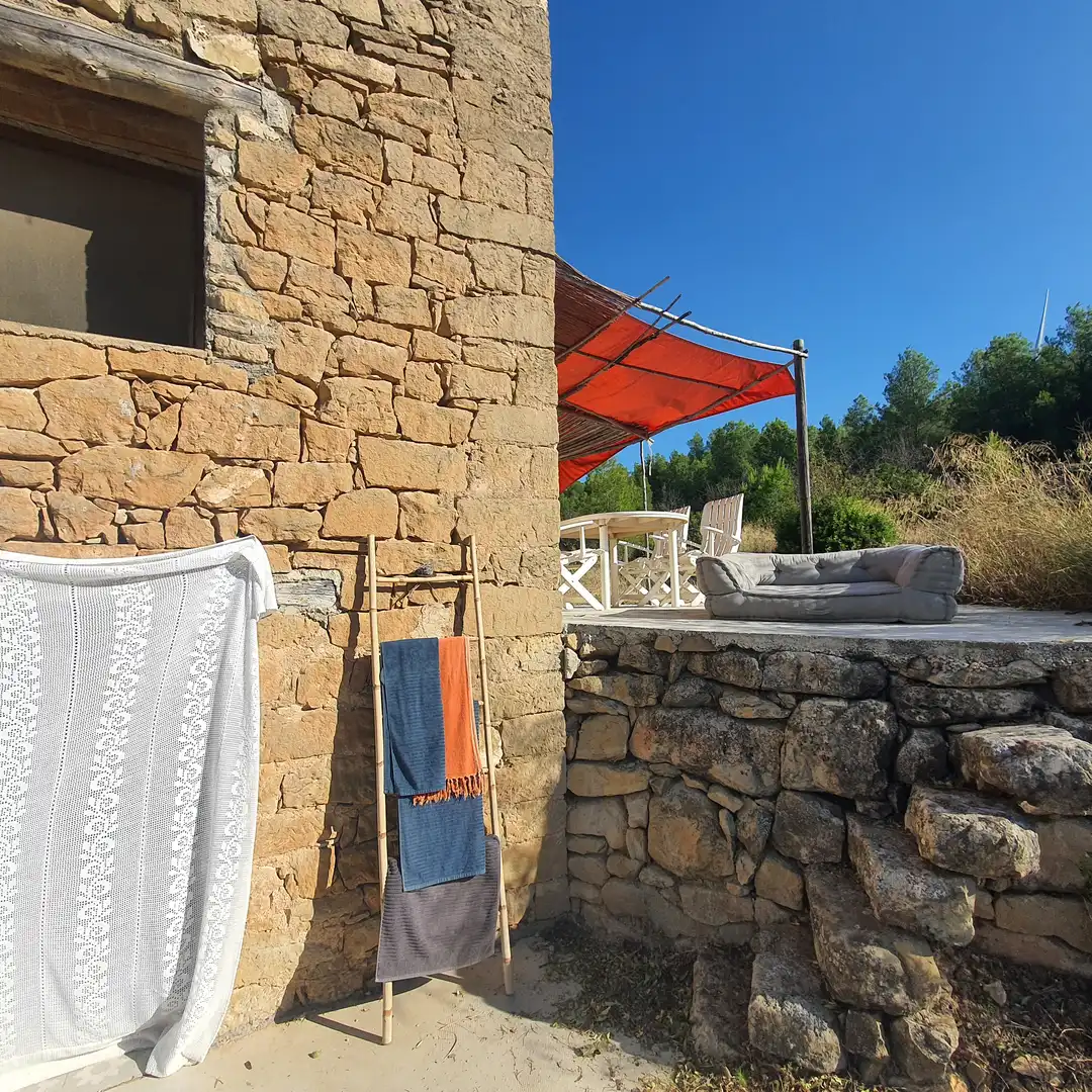 Terrassa de Finca rústica en venda en Caseres amb Moblat