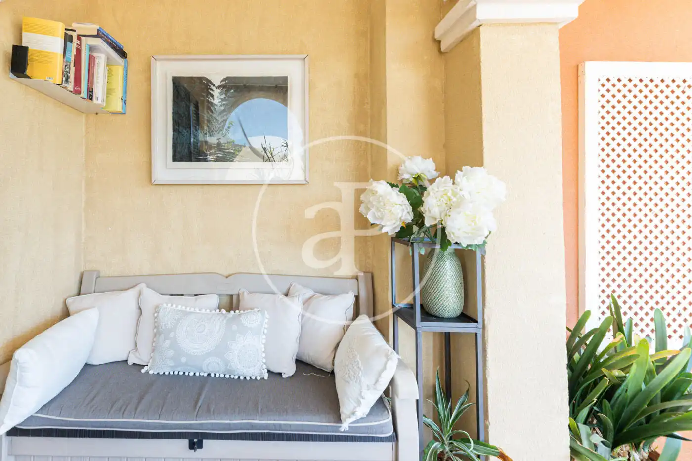 Balcony of Houses for rent in  Palma de Mallorca  with Air Conditioner, Private garden and Terrace