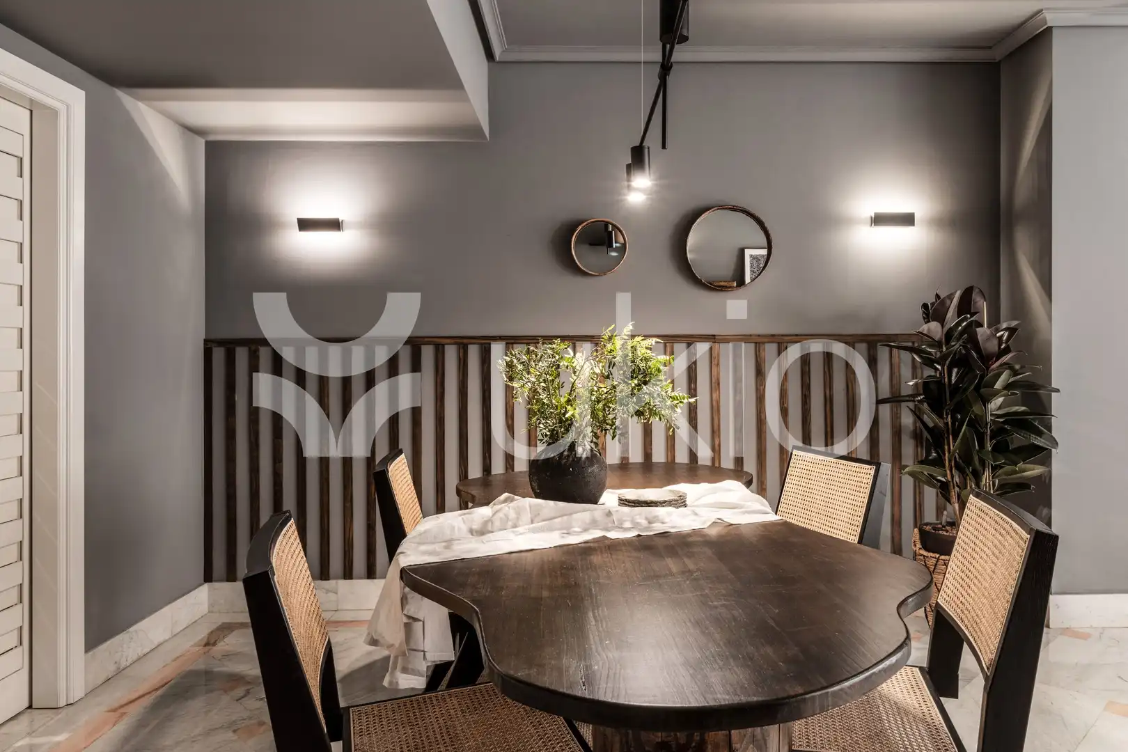 Comedor de Apartamento de alquiler en Madrid con Aire acondicionado, Calefacción y Amueblado