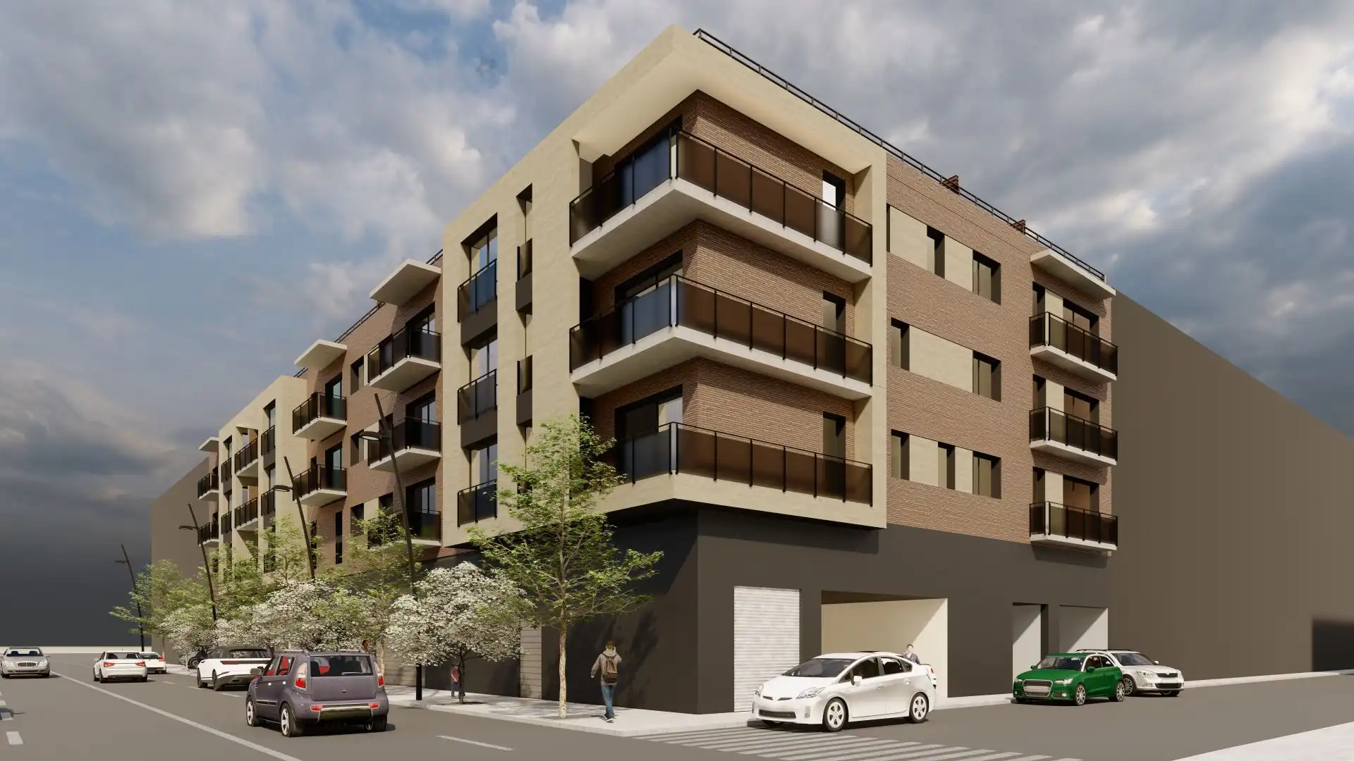 Vista exterior de Piso en venta en Granollers con Aire acondicionado y Terraza