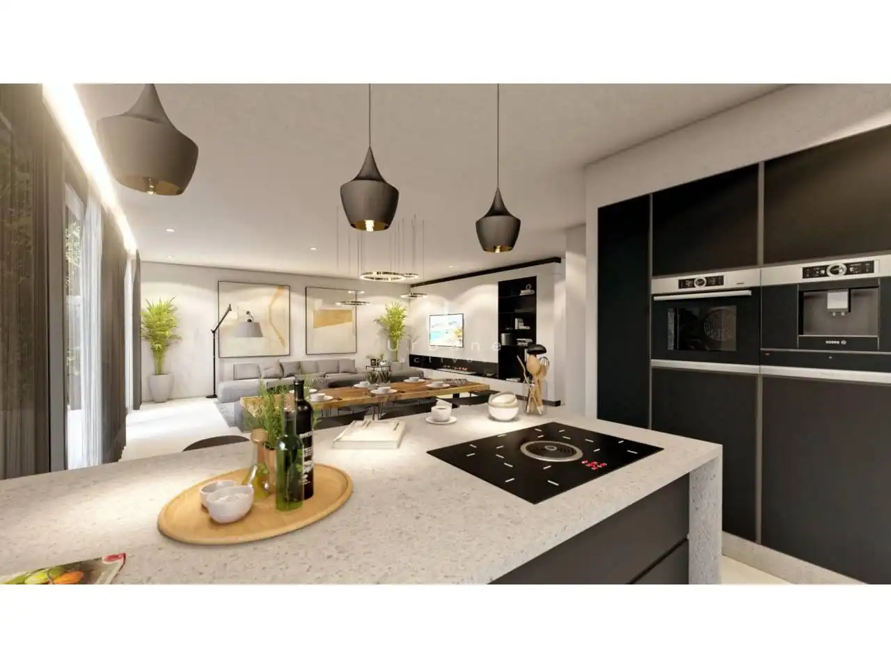 Cocina de Casa o chalet en venta en Altea con Aire acondicionado, Jardín privado y Terraza