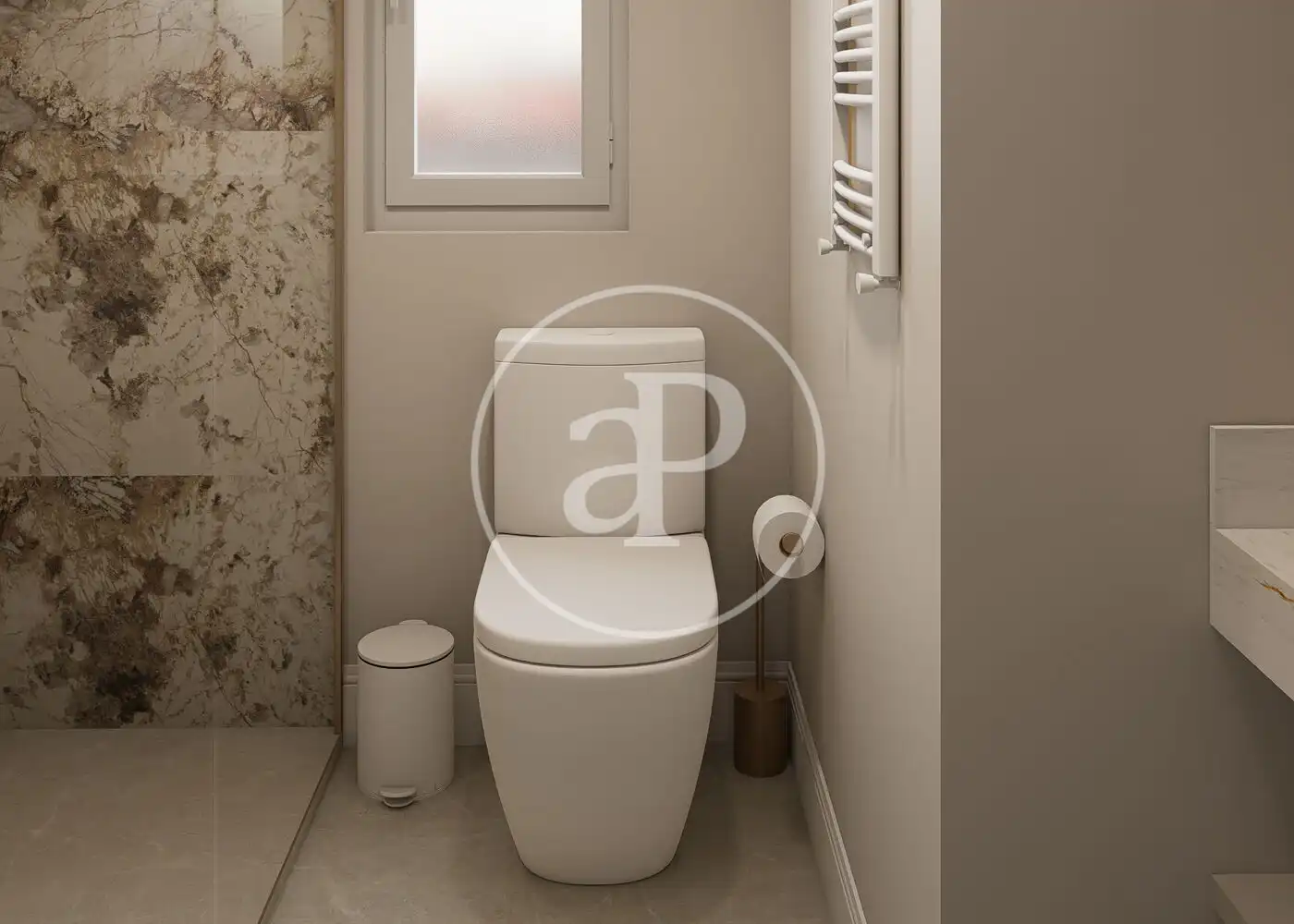 Bathroom of Flat for sale in Madrid  with Air Conditioner, Heating and Terrace