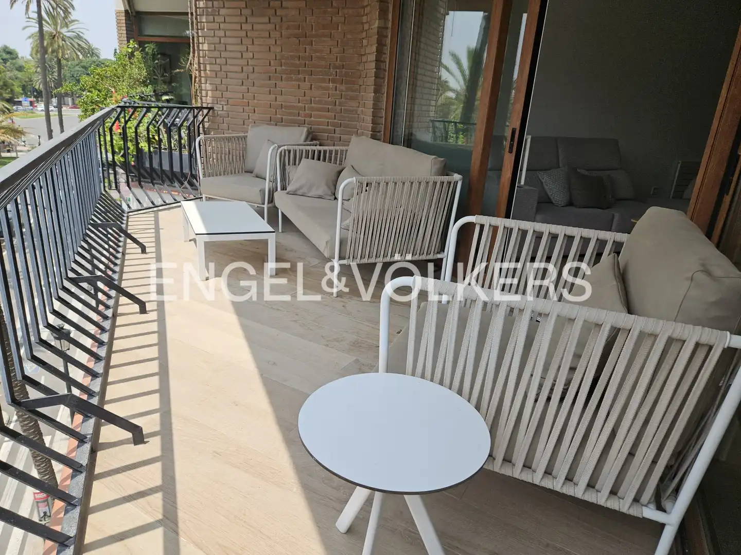 Terrasse von Wohnung zur Miete in Valencia mit Klimaanlage, Heizung und Parkett
