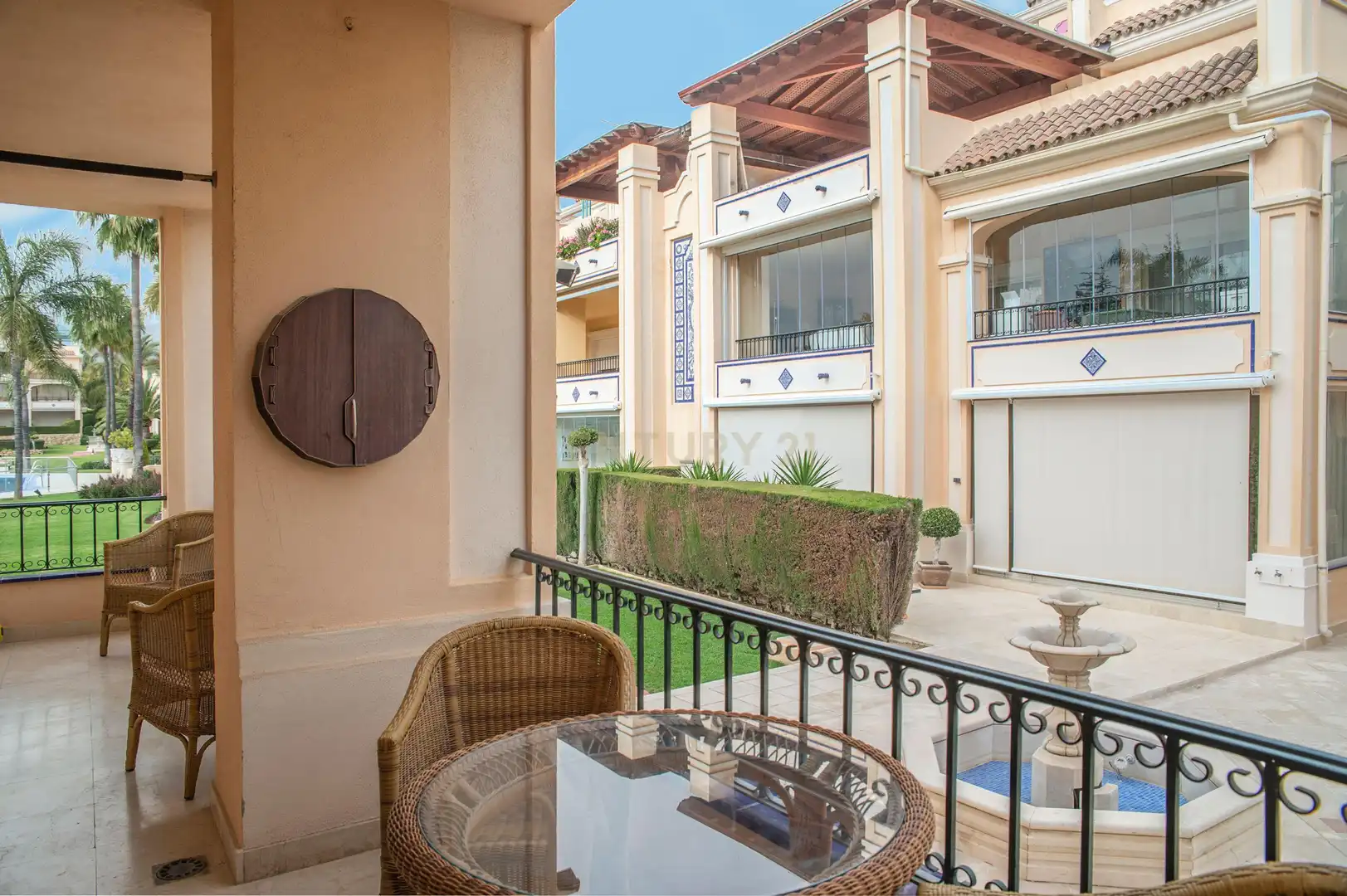 Terrace of Apartments for rent in Marbella  with Air Conditioner, Private garden and Furnished