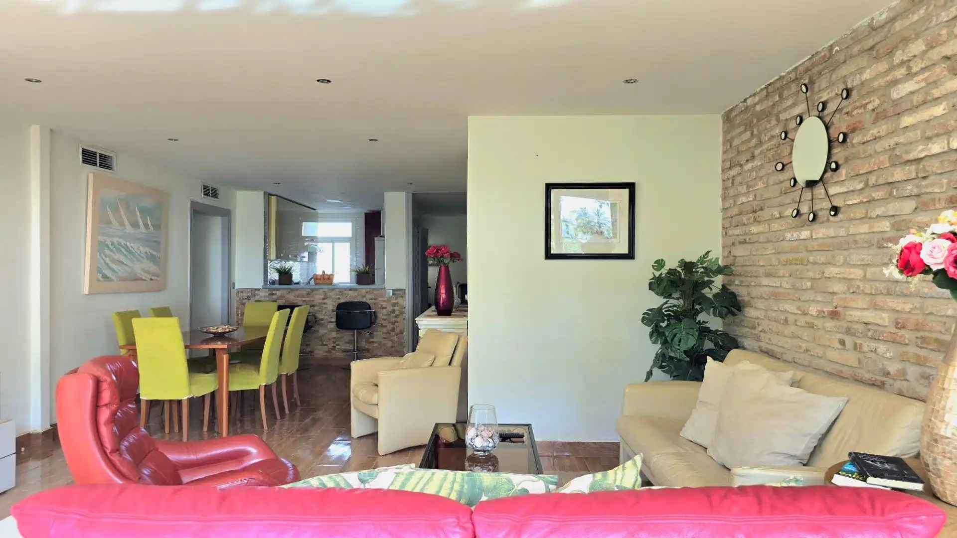Wohnzimmer von Wohnungen zum Verkauf in Torremolinos mit Privatgarten, Möbliert und Gemeinschaftspool