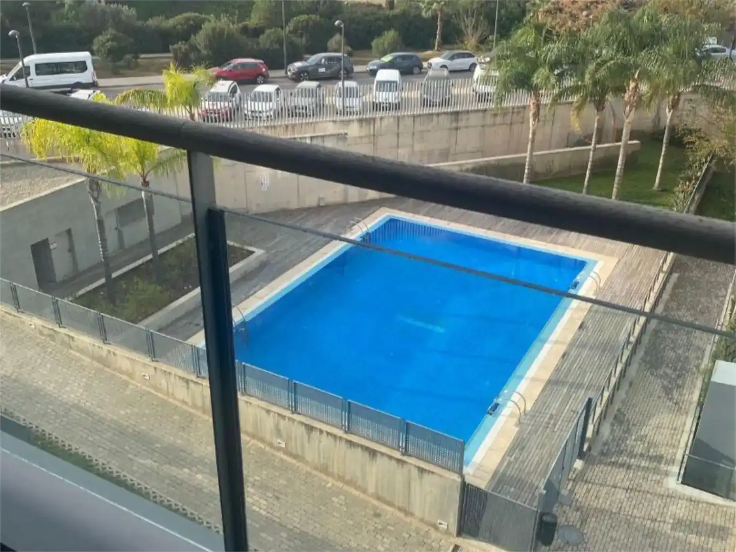 Schwimmbecken von Dachboden zur Miete in Valencia mit Klimaanlage, Parkett und Schwimmbad