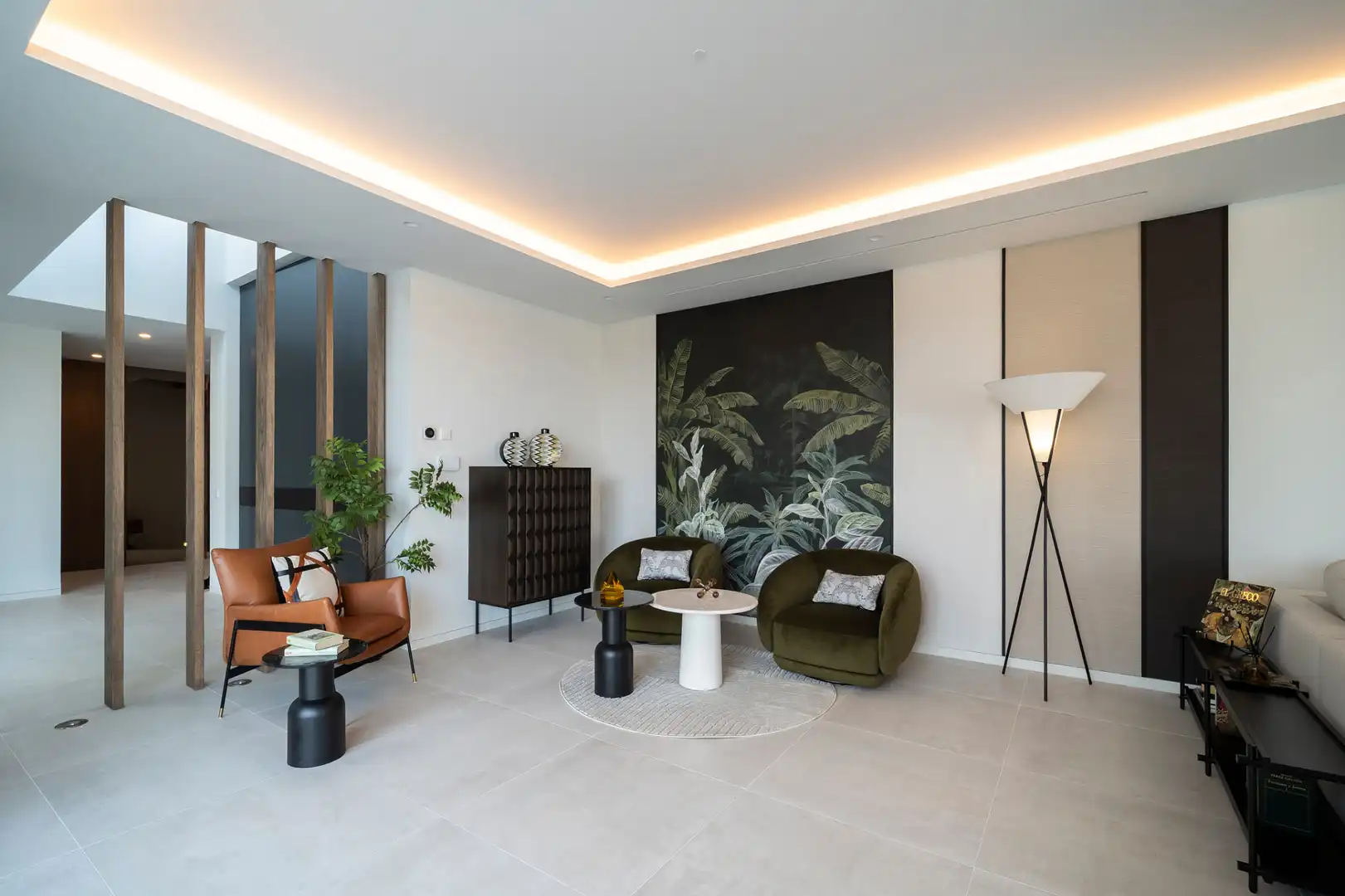 Sala d'estar de Casa o xalet en venda en Estepona amb Aire condicionat, Calefacció i Jardí privat