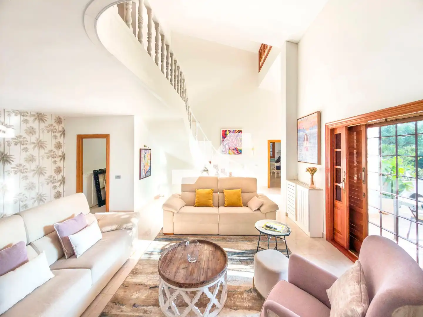 Sala d'estar de Casa o xalet en venda en Benicasim / Benicàssim amb Aire condicionat, Calefacció i Jardí privat
