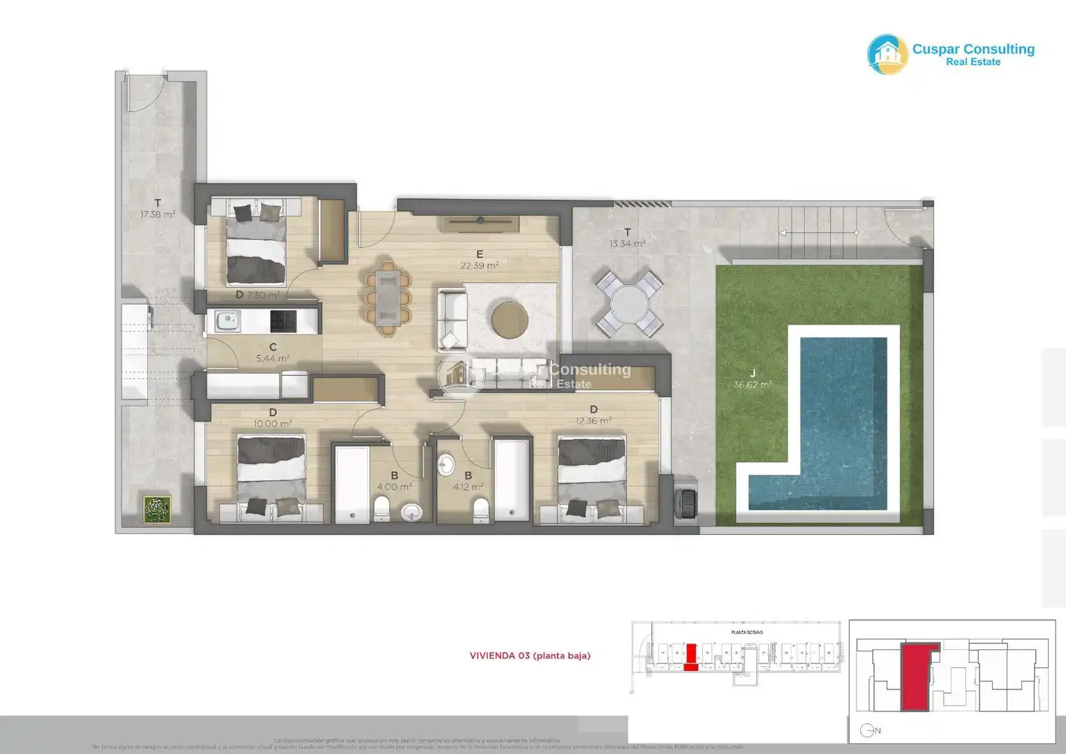 Ático en venta en Cartagena con Aire acondicionado, Calefacción y Terraza