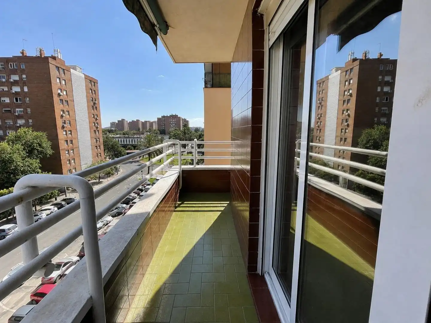 Balcony of Flat for sale in Valencia  with Air Conditioner, Terrace and Furnished