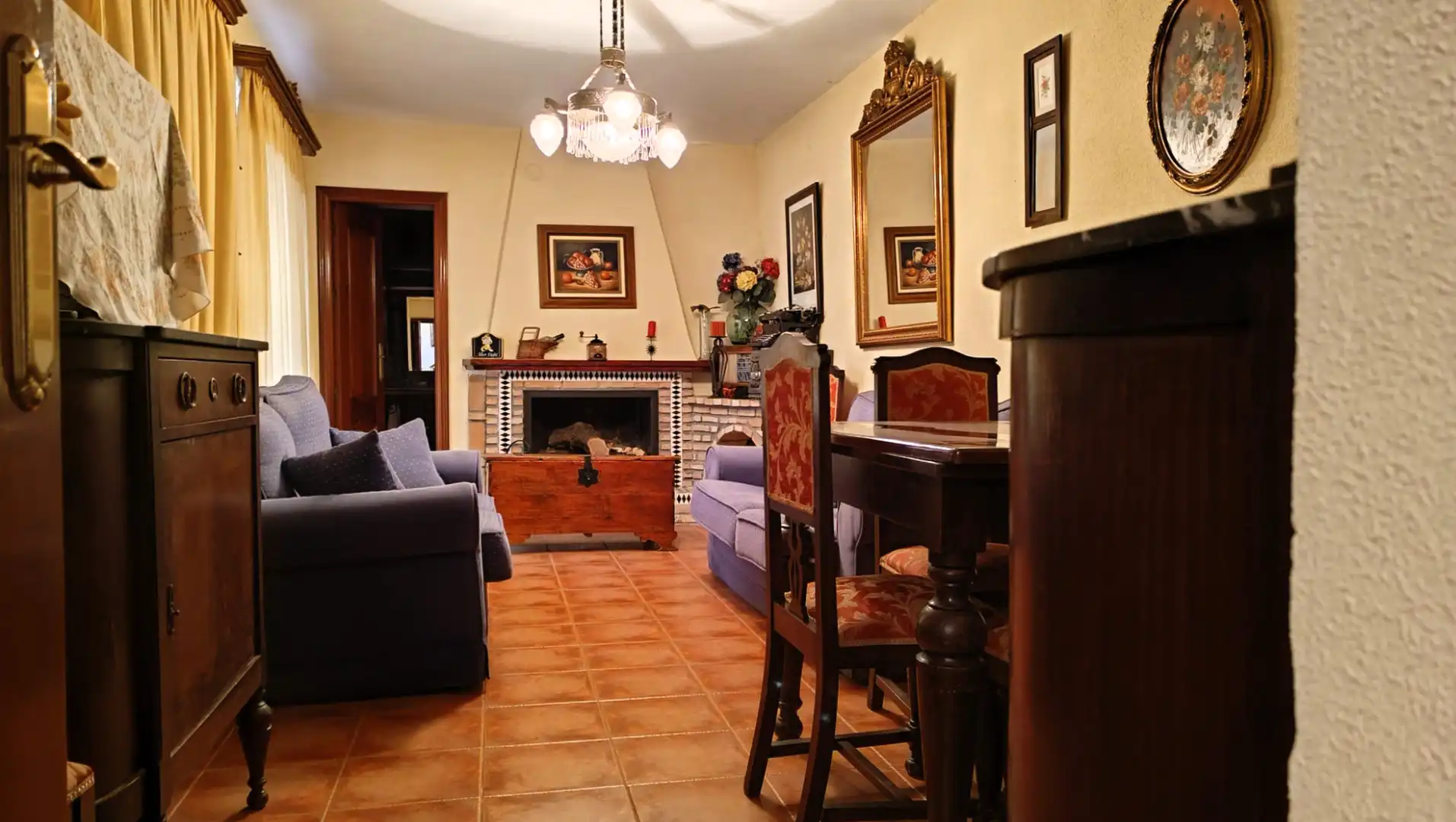 Sala de estar de Casa adosada en venta en Mancha Real con Jardín privado, Terraza y Piscina