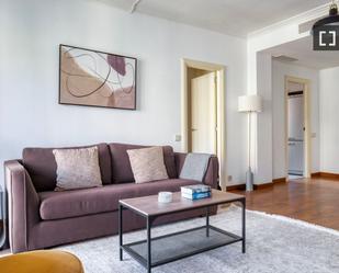 Living room of Flat to rent in  Barcelona Capital  with Air Conditioner, Heating and Furnished