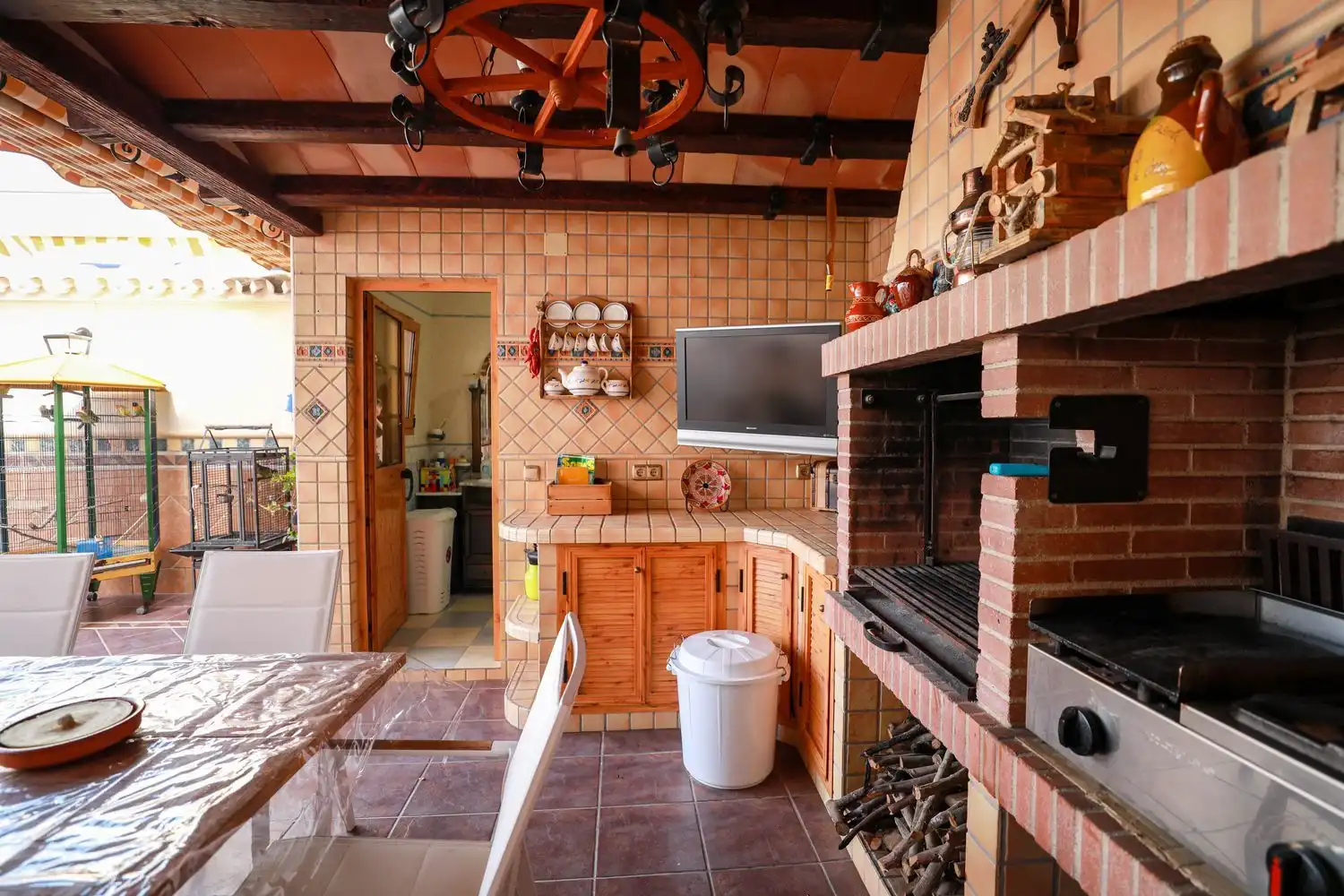 Cocina de Casa o chalet en venta en Pizarra con Aire acondicionado, Calefacción y Jardín privado