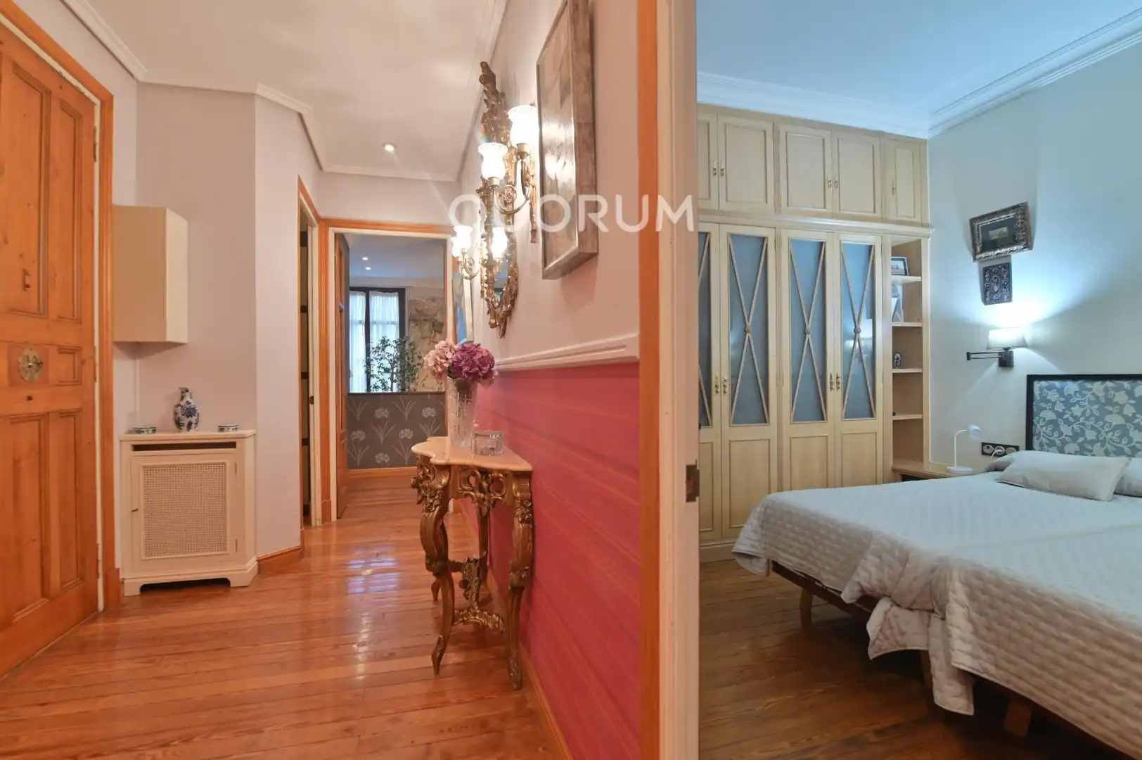 Schlafzimmer von Wohnung zum Verkauf in Bilbao  mit Heizung und Balkon