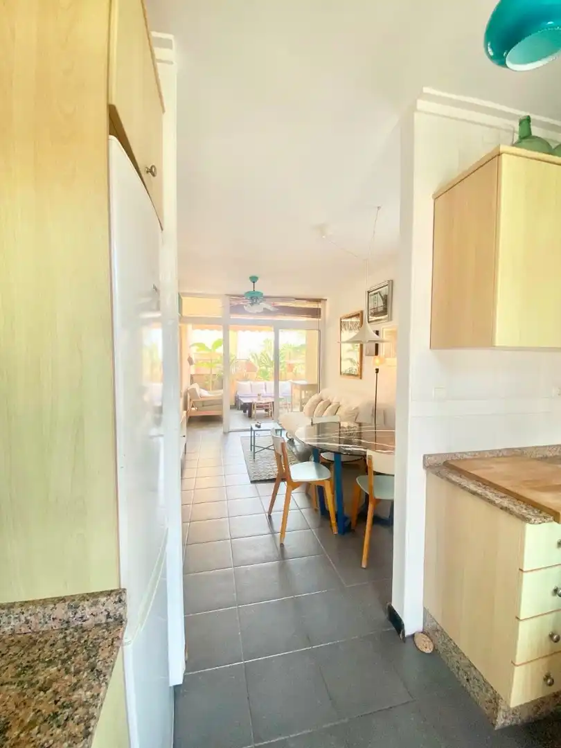 Comedor de Apartamento de alquiler en Cartagena con Aire acondicionado, Piscina y Amueblado