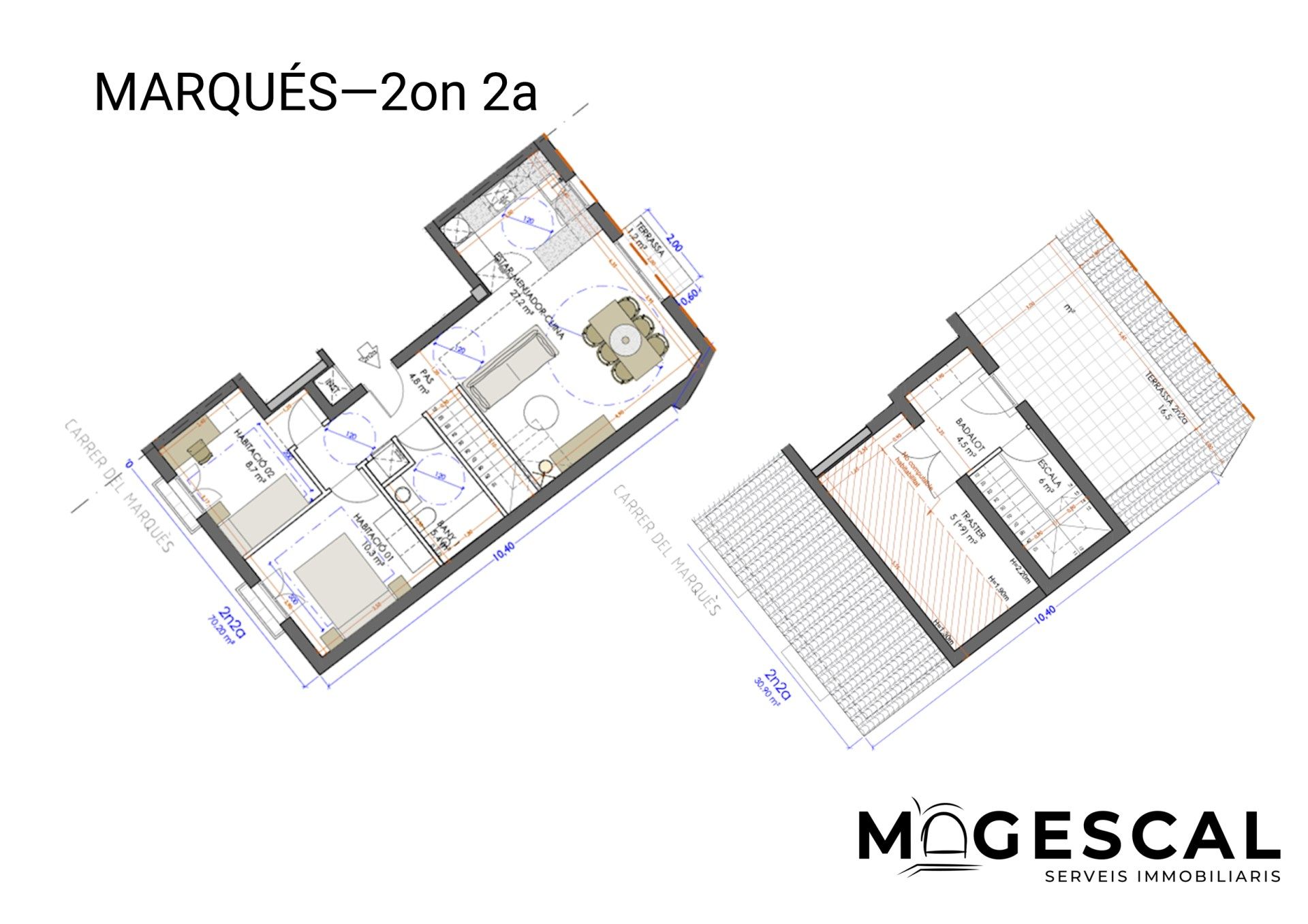 Duplex for sale in Girona Capital  with Air Conditioner, Heating and Terrace