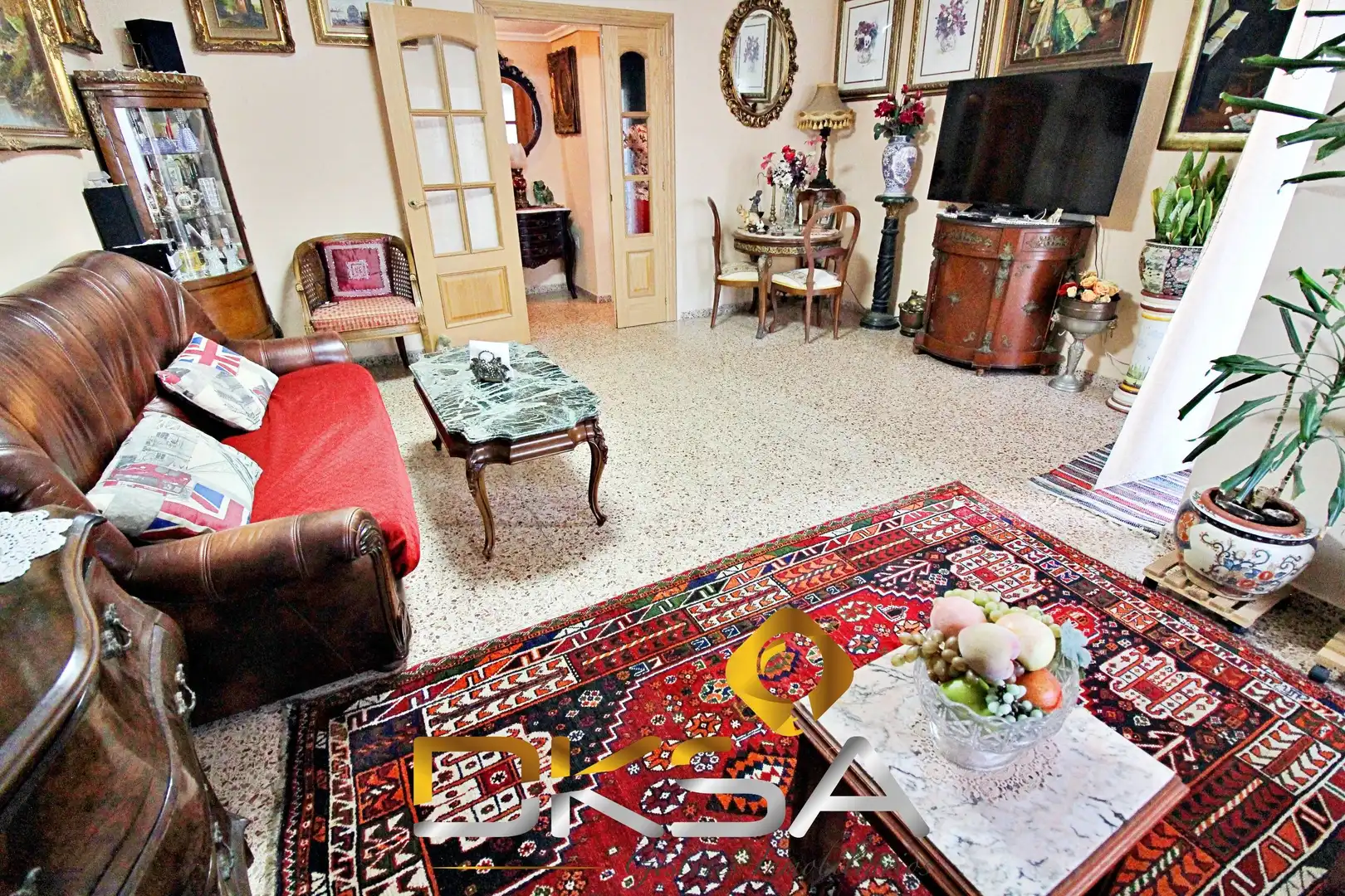 Sala de estar de Piso en venta en Castellón de la Plana / Castelló de la Plana con Terraza, Amueblado y Balcón
