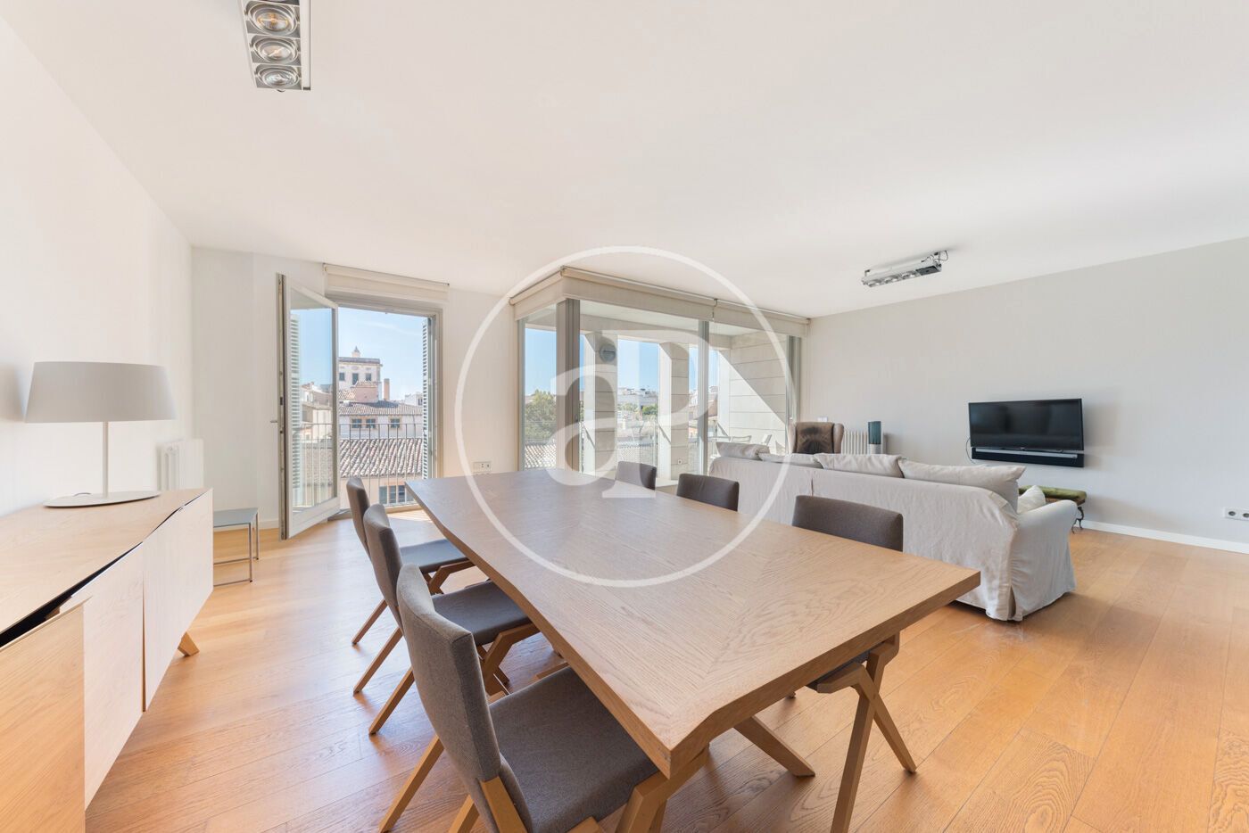 Menjador de Pis en venda en  Palma de Mallorca amb Aire condicionat, Calefacció i Terrassa