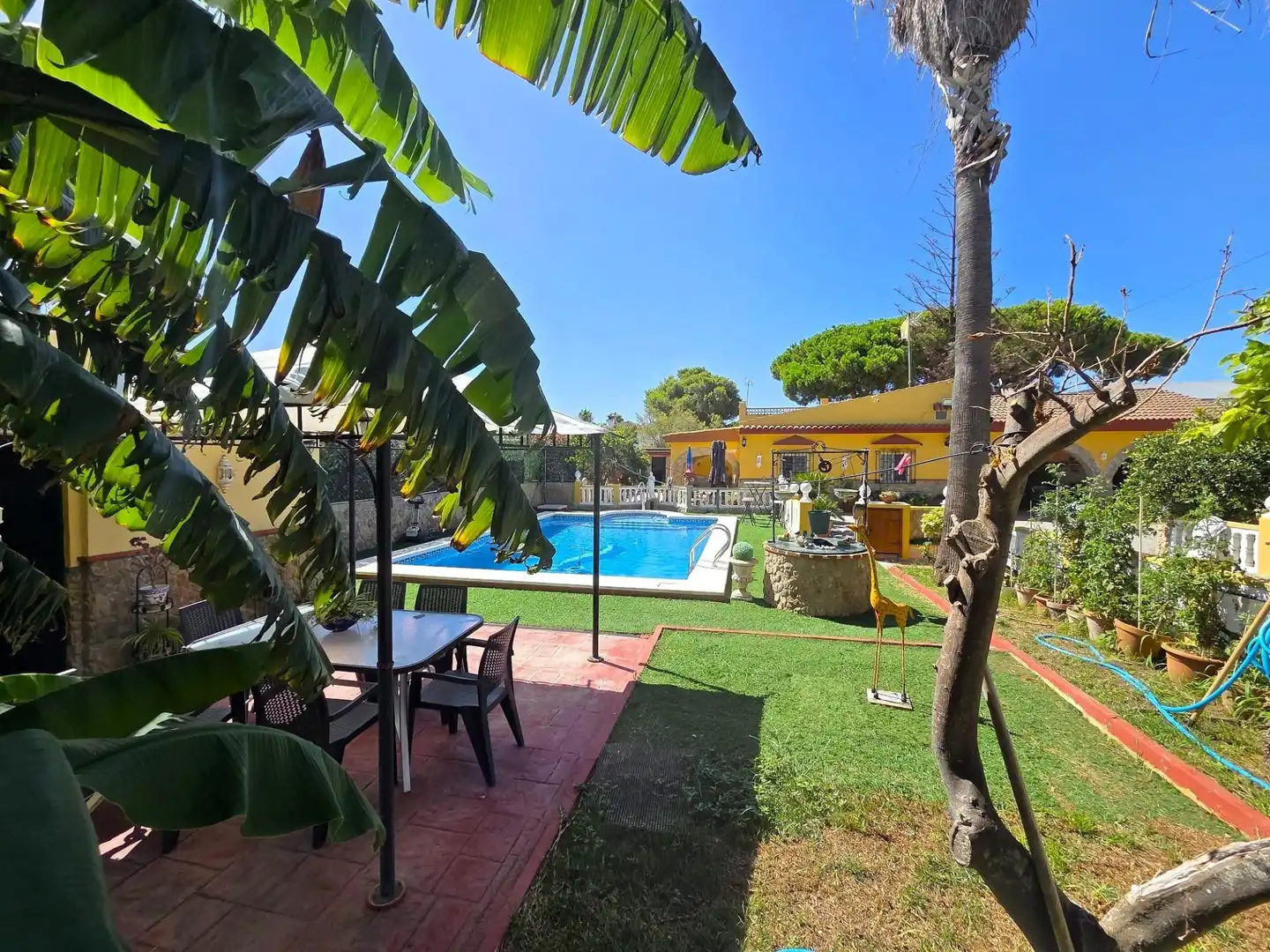 Garten von Haus oder Chalet zum Verkauf in Chiclana de la Frontera mit Privatgarten, Abstellraum und Schwimmbad