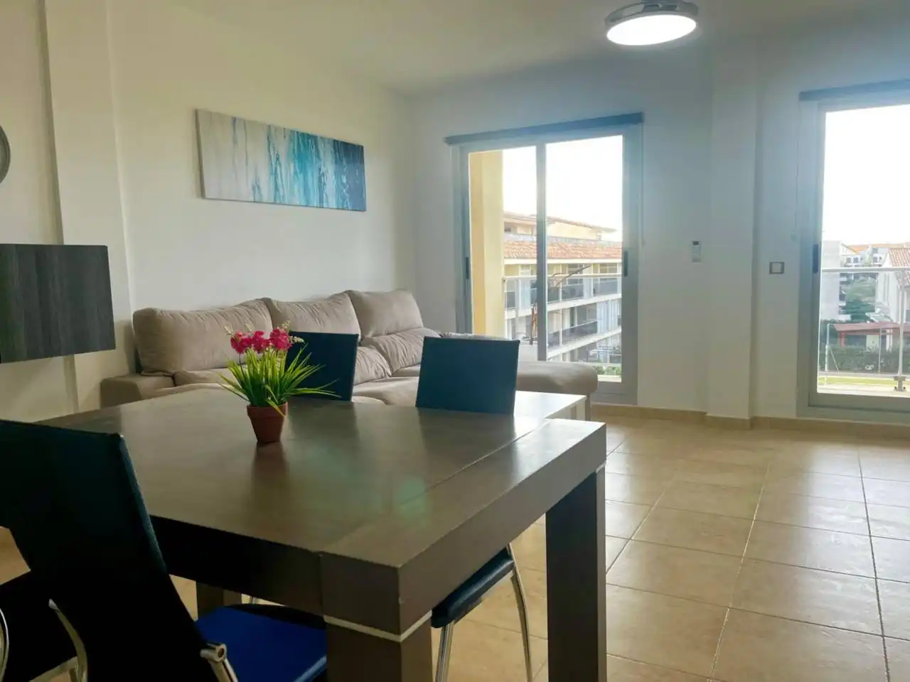 Wohnzimmer von Dachboden zum Verkauf in San Jorge / Sant Jordi mit Klimaanlage, Heizung und Terrasse