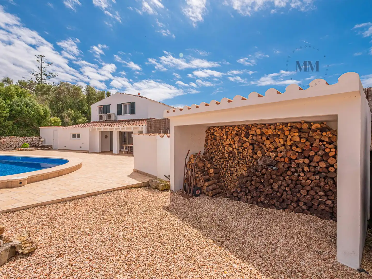 Vista exterior de Casa o chalet en venta en Sant Lluís con Aire acondicionado, Jardín privado y Terraza