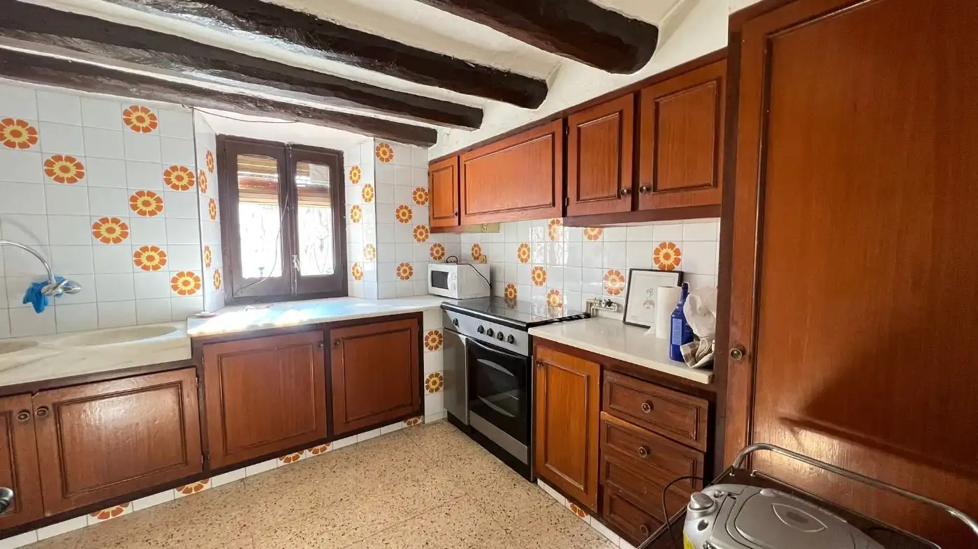 Küche von Haus oder Chalet zum Verkauf in Sant Cugat Sesgarrigues mit Heizung und Balkon
