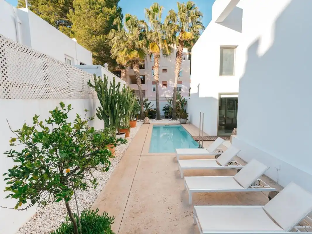 Terraza de Casa adosada en venta en Sant Josep de sa Talaia con Aire acondicionado, Calefacción y Piscina