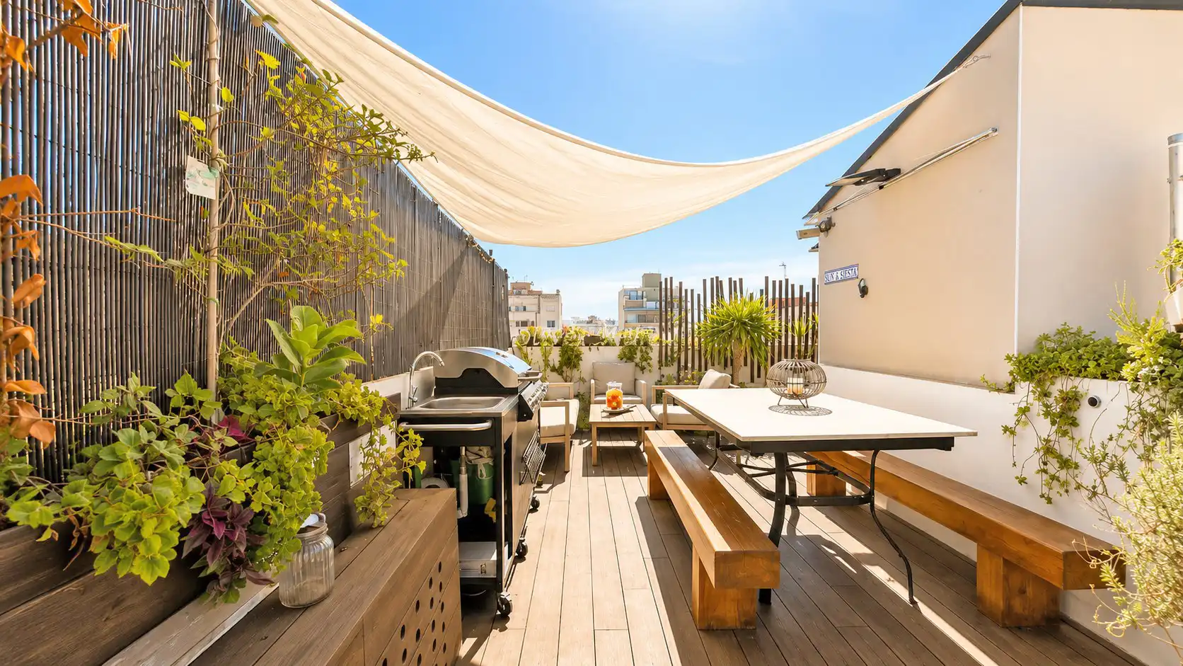 Terraza de Ático en venta en  Palma de Mallorca con Aire acondicionado, Calefacción y Parquet