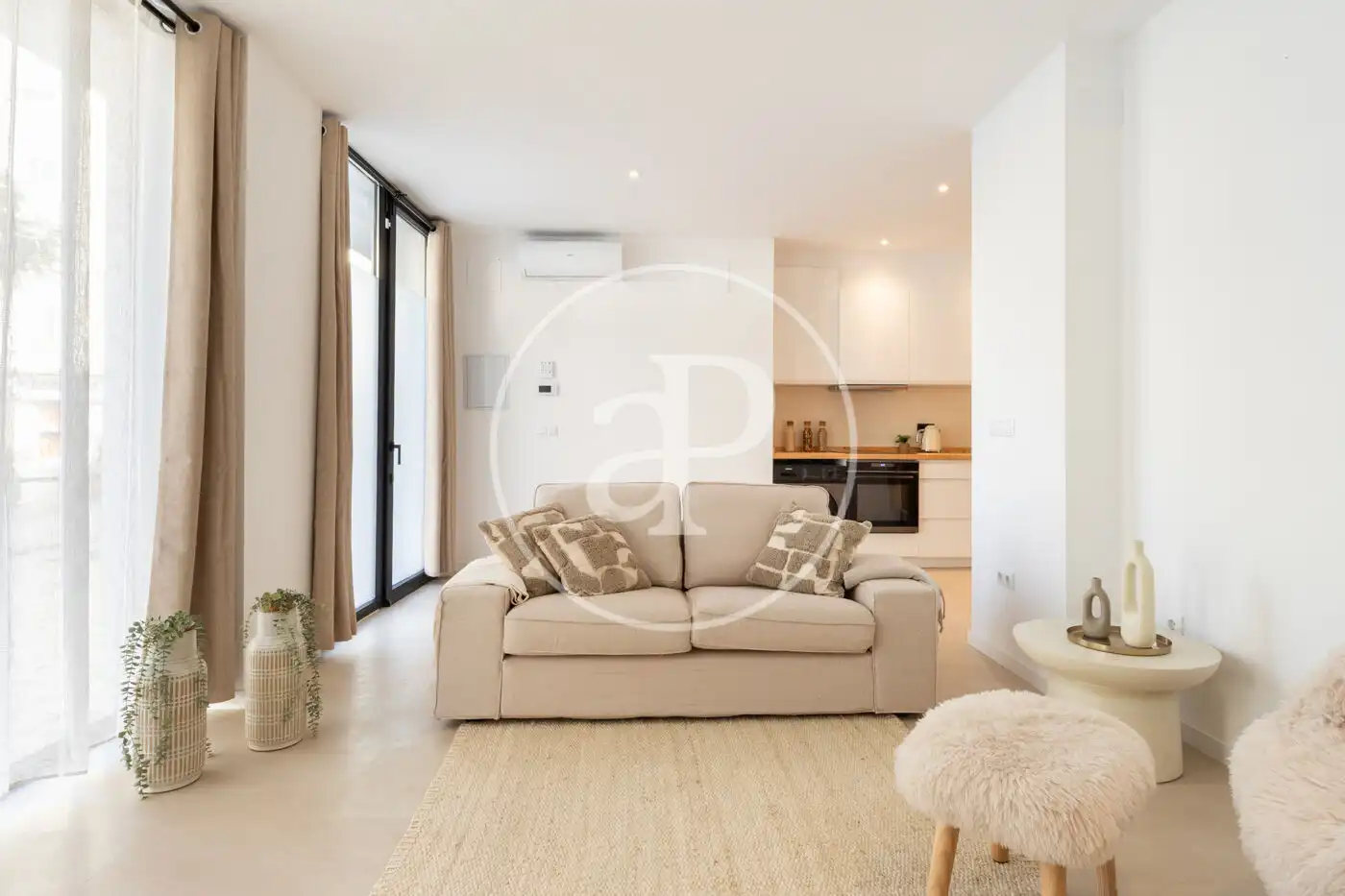 Sala de estar de Piso en venta en  Valencia Capital con Aire acondicionado, Calefacción y Amueblado