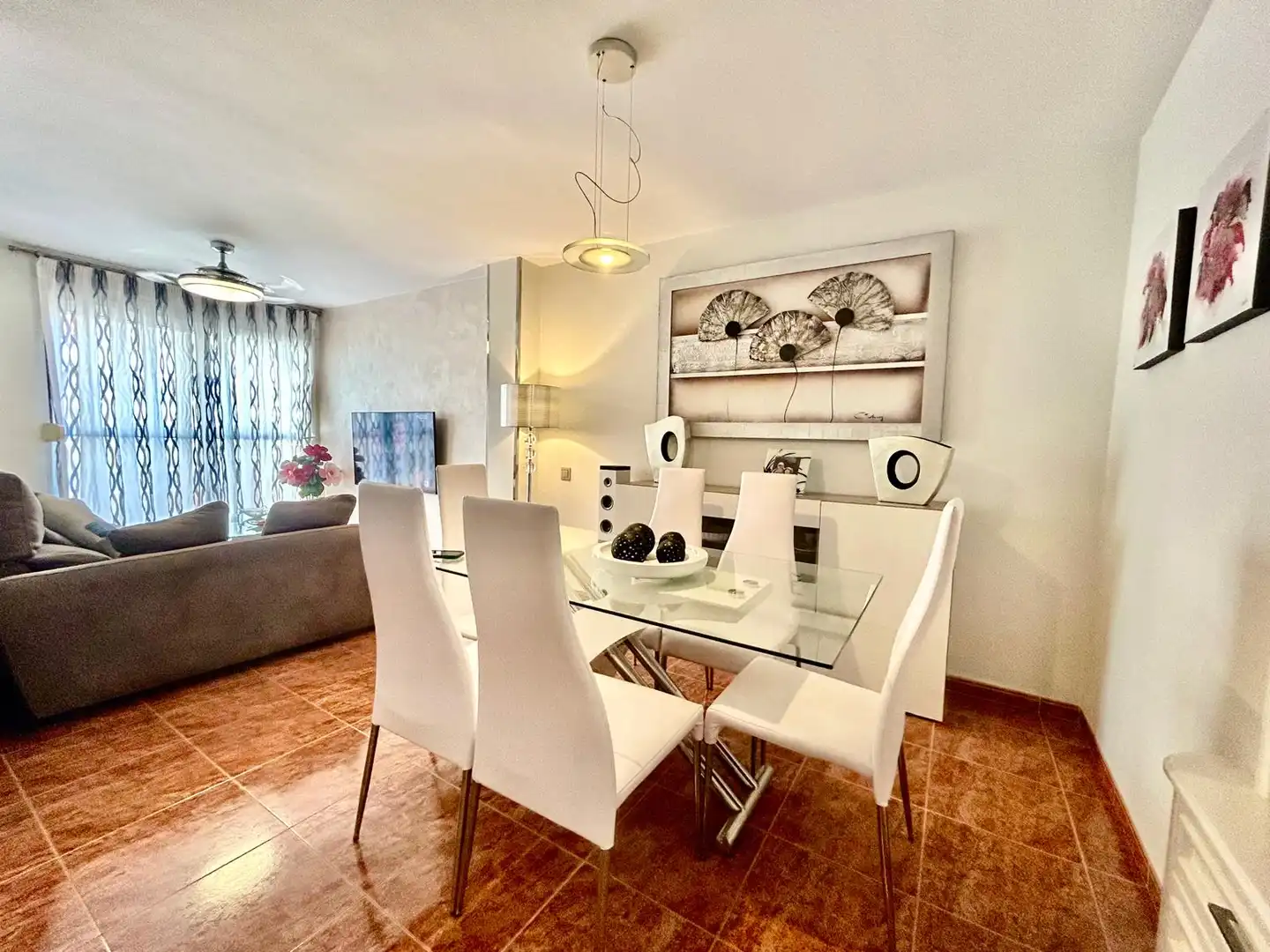 Esszimmer von Wohnung zum Verkauf in El Ejido mit Klimaanlage, Heizung und Terrasse