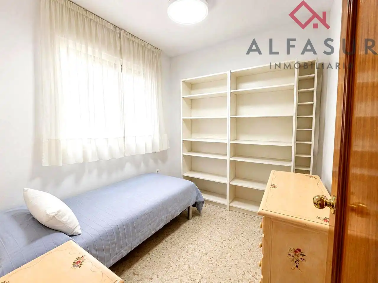 Schlafzimmer von Wohnung zur Miete in Málaga mit Terrasse und Möbliert