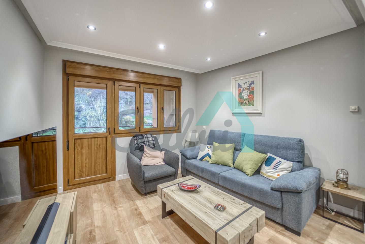 Living room of Flat for sale in Aller  with Heating and Terrace