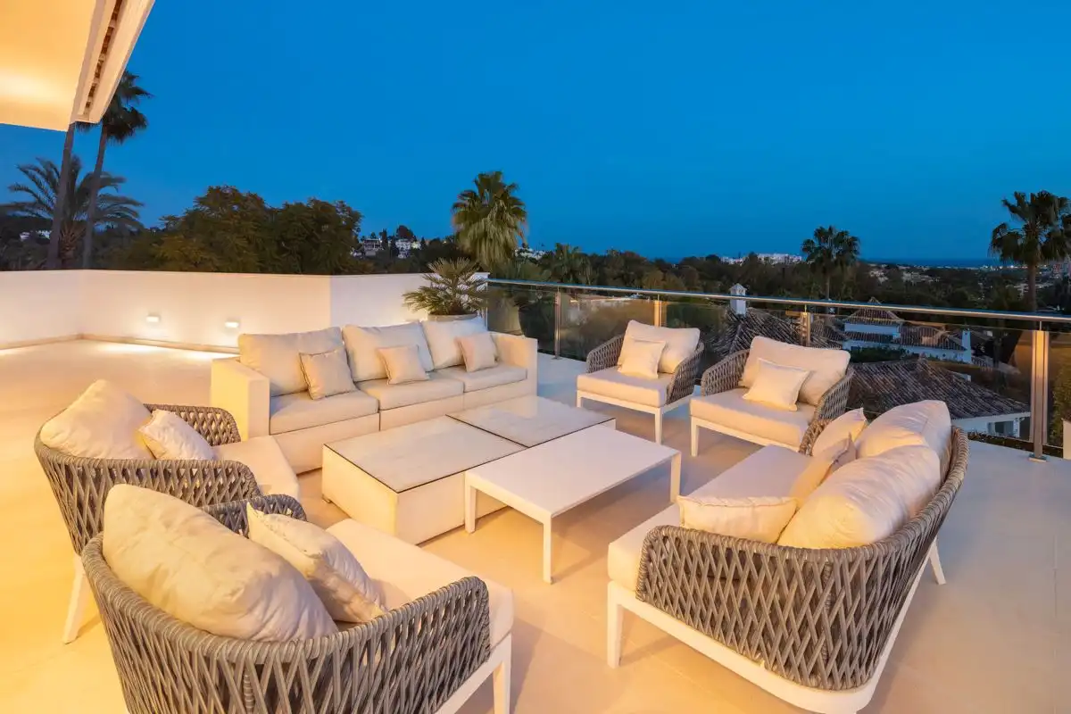 Terraza de Casa o chalet en venta en Marbella con Aire acondicionado, Parquet y Terraza