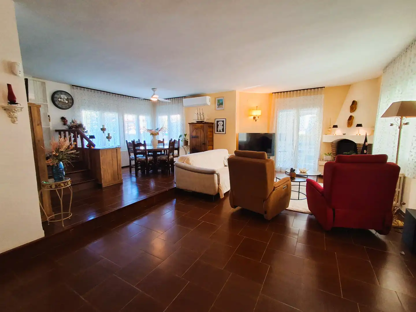 Wohnzimmer von Haus oder Chalet zum Verkauf in Mont-roig del Camp mit Klimaanlage, Heizung und Privatgarten