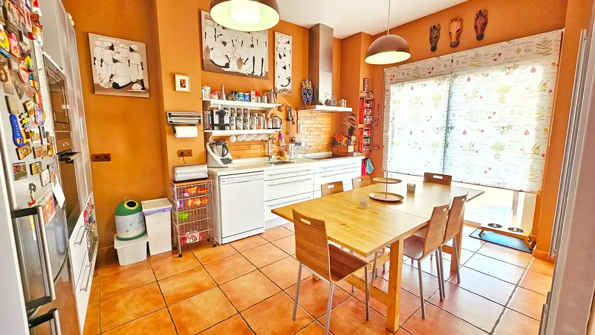 Cocina de Casa o chalet en venta en Cañaveral de León con Aire acondicionado, Jardín privado y Terraza